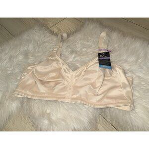 Bali 3820 Flexible Support Full Coverage Bra Wire Free Satin Womens 42D New